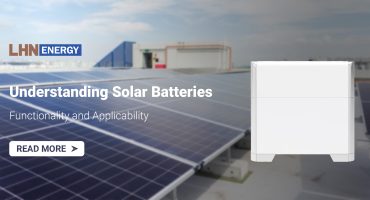 Solar Batteries Solar energy technology with solar panel and thermal collector.