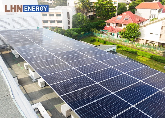 Solar panels installed on a rooftop