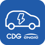 ENGIE electric vehicle advertising logo.